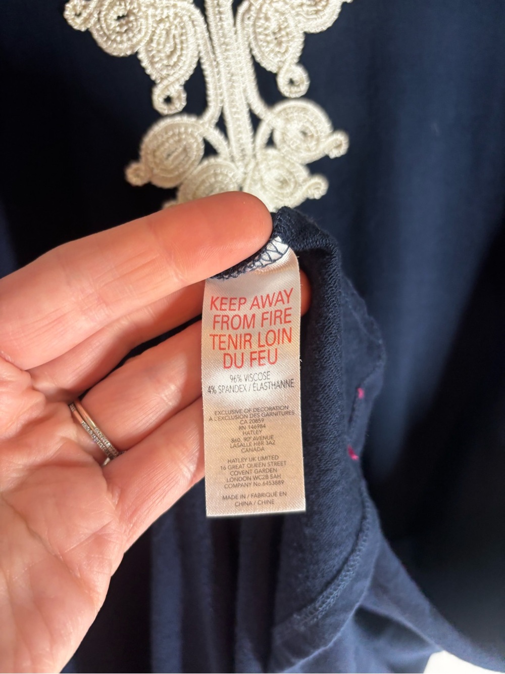 Hatley Embroidered Essie V-Neck Dress - Picture 3 of 7